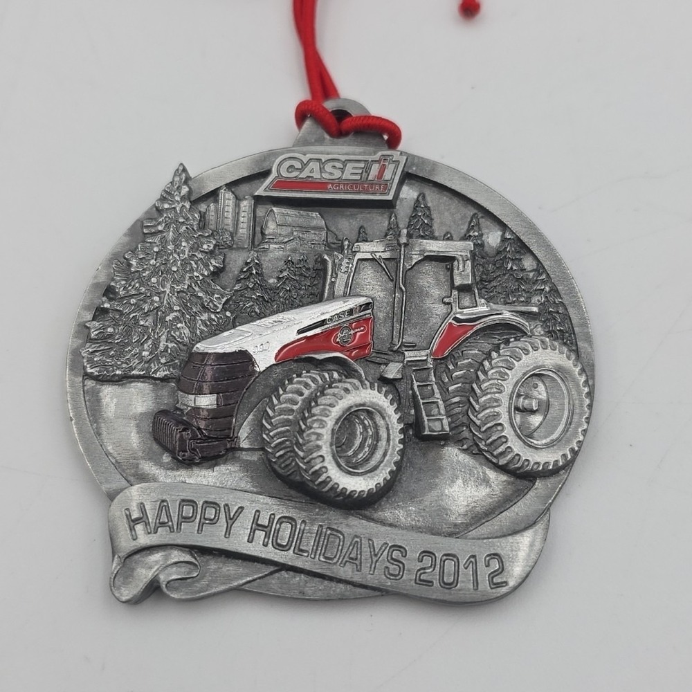 Case IH International Harvester 2012 Pewter Christmas FARMALL Ornament ‎ Magnum